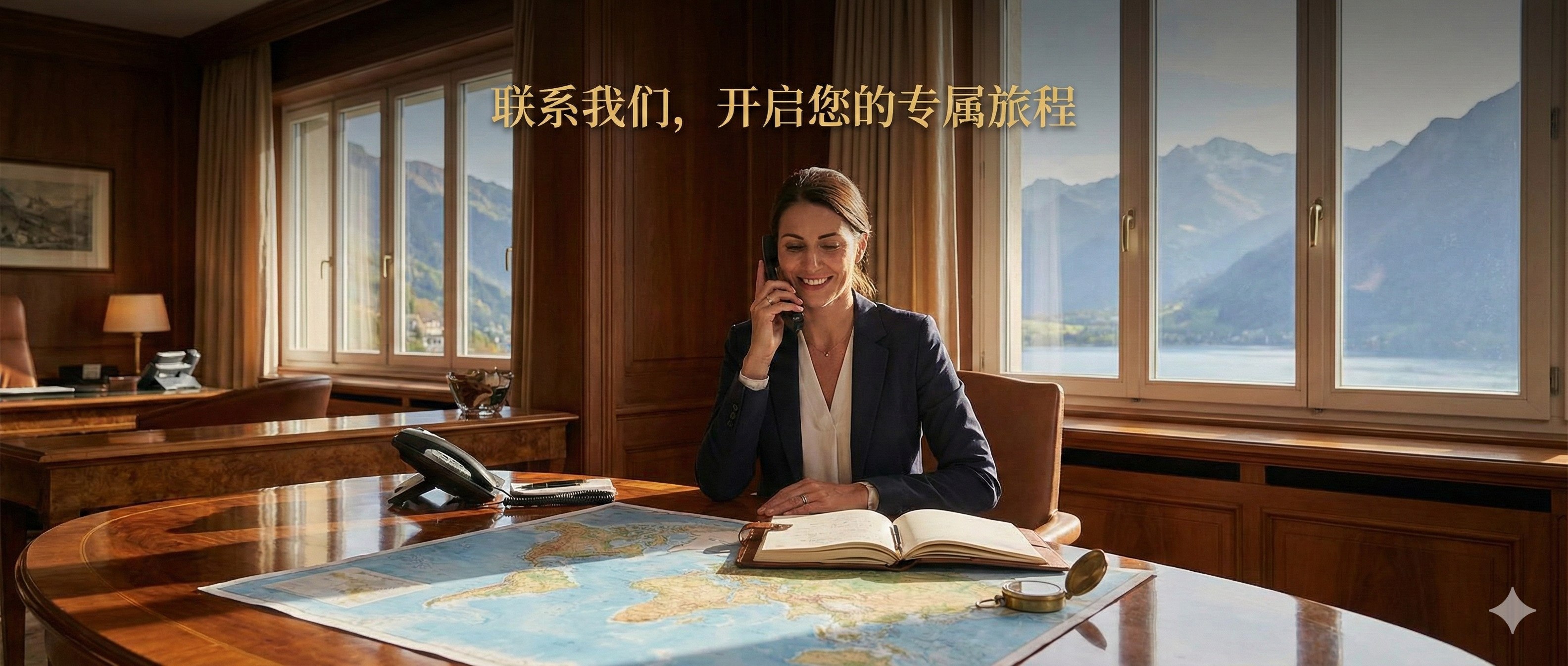 欧美亚旅游客户服务团队与巴黎风光